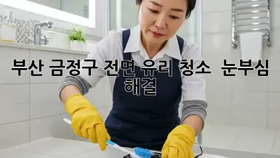 부산 금정구 전면 유리 청소 ✨ 눈부심 해결!