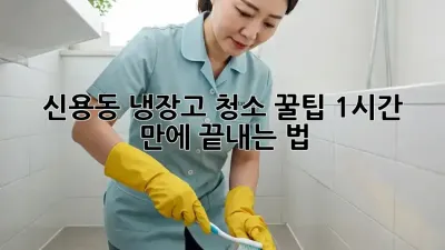 신용동 냉장고 청소 꿀팁🍯 1시간 만에 끝내는 법!